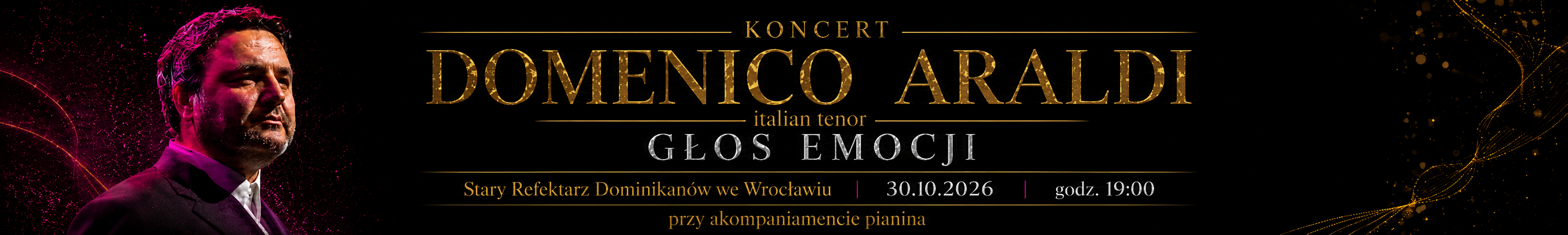Domenico Araldi – Głos emocji | koncert włoskiego tenora
