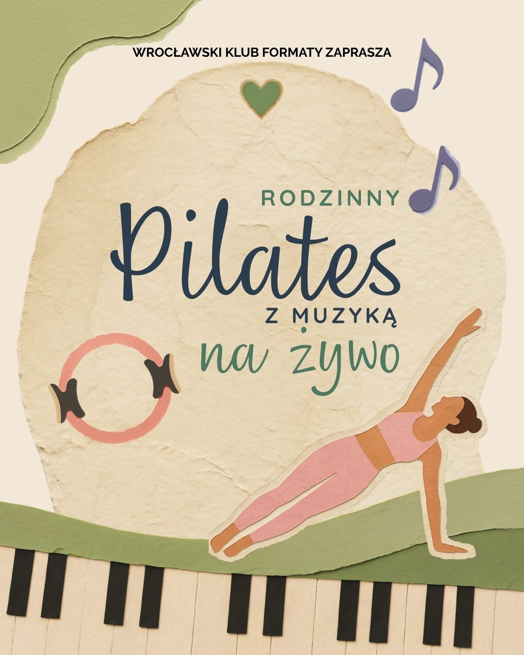 Pilates z muzyką na żywo | rodzinny