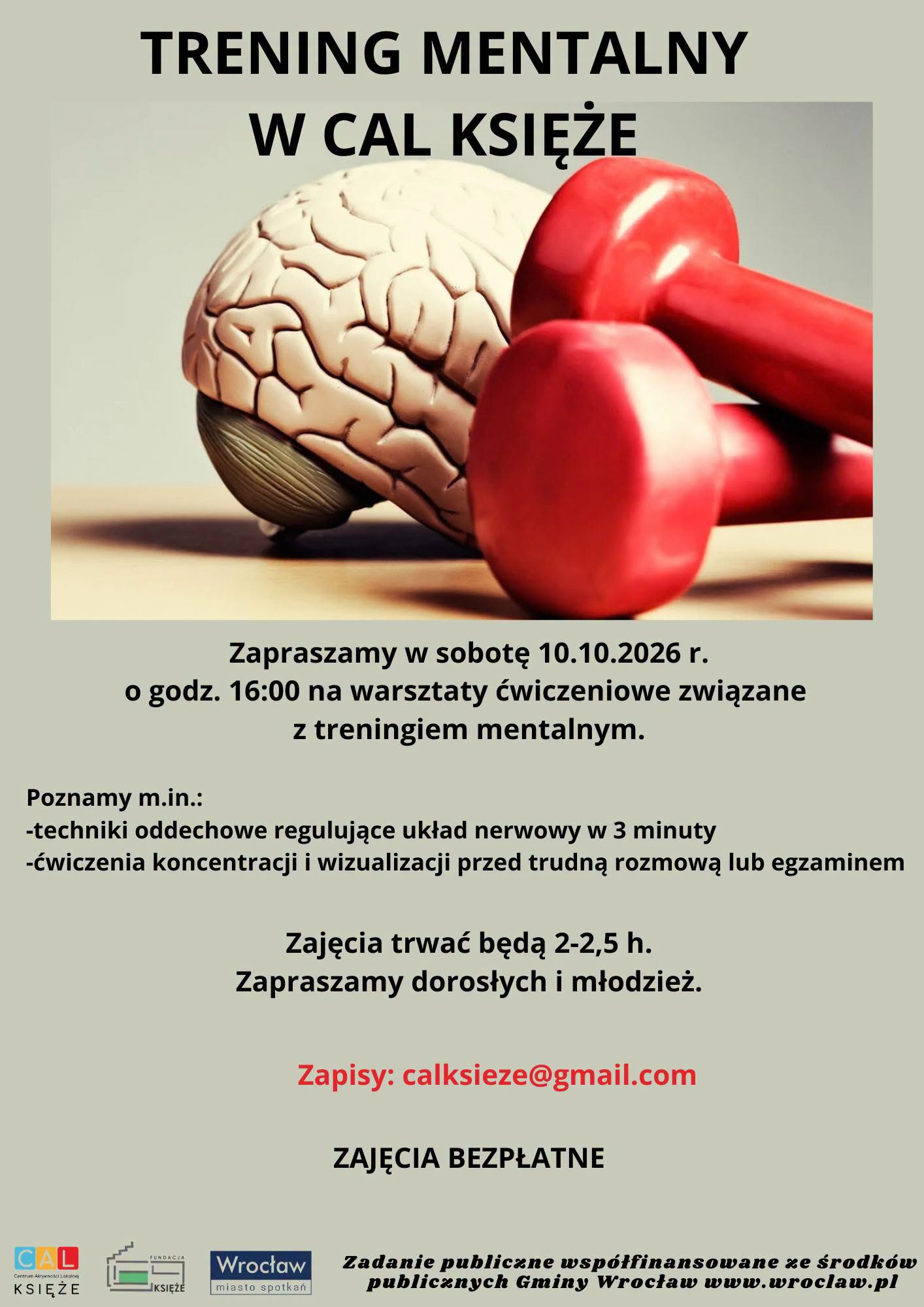 Trening mentalny w CAL KSIĘŻE