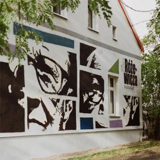 Mural Tadeusza Różewicze na Różnace