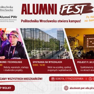 Alumni FEST – Politechnika Wrocławska otwiera kampus! Na finał widowiskowy pokaz Projektu P.I.W.O.