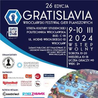 26. edycja Wrocławskiego Festiwalu Gier Planszowych GRATISLAVIA