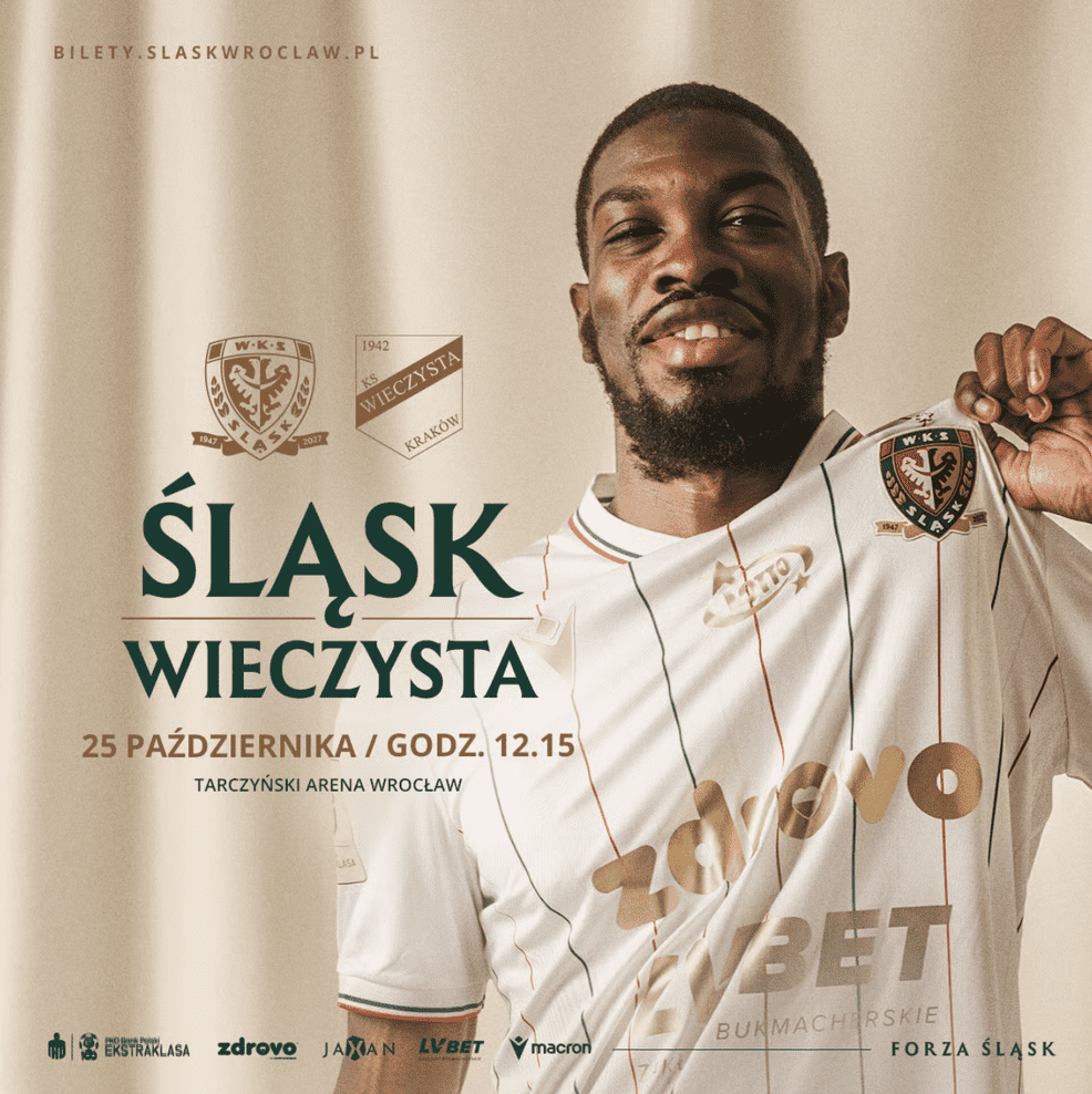 Mecz Śląsk Wrocław vs Wieczysta Kraków