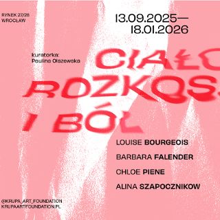„Ciało. Rozkosz i ból”: Louise Bourgeois, Alina Szapocznikow, Barbara Falender, Chloe Piene