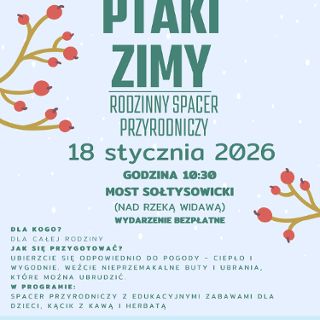 Ptaki zimy - rodzinny spacer przyrodniczy