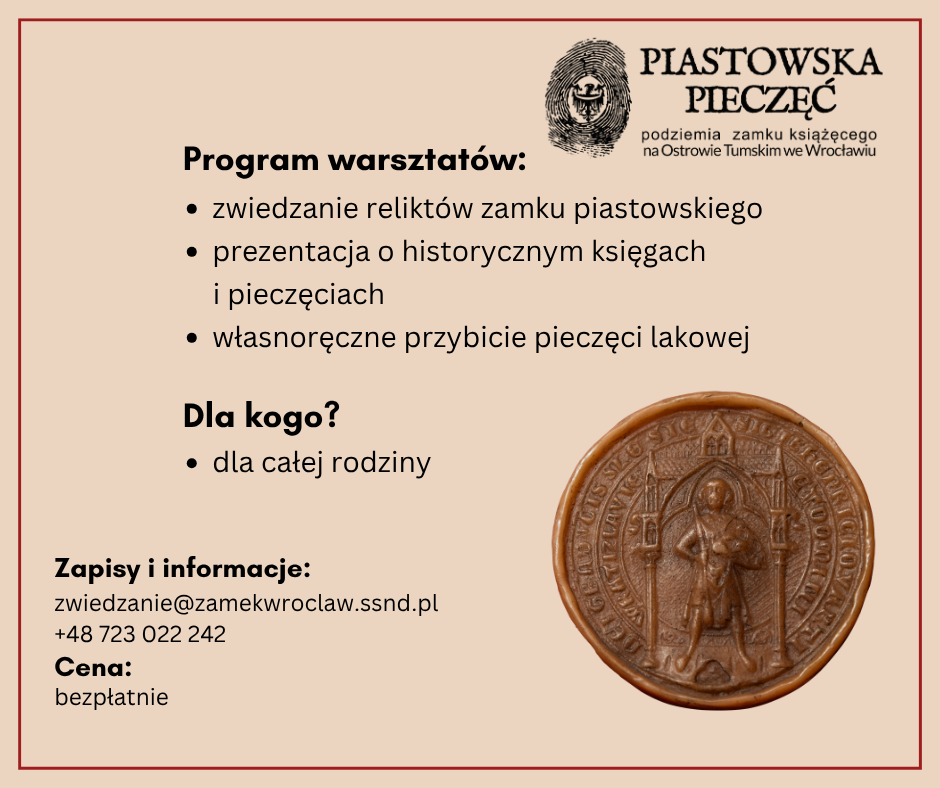 Rodzinne warsztaty w zamku piastowskim na Ostrowie Tumskim