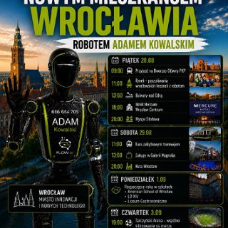 Robot Adam Kowalski - nowy mieszkaniec Wrocławia