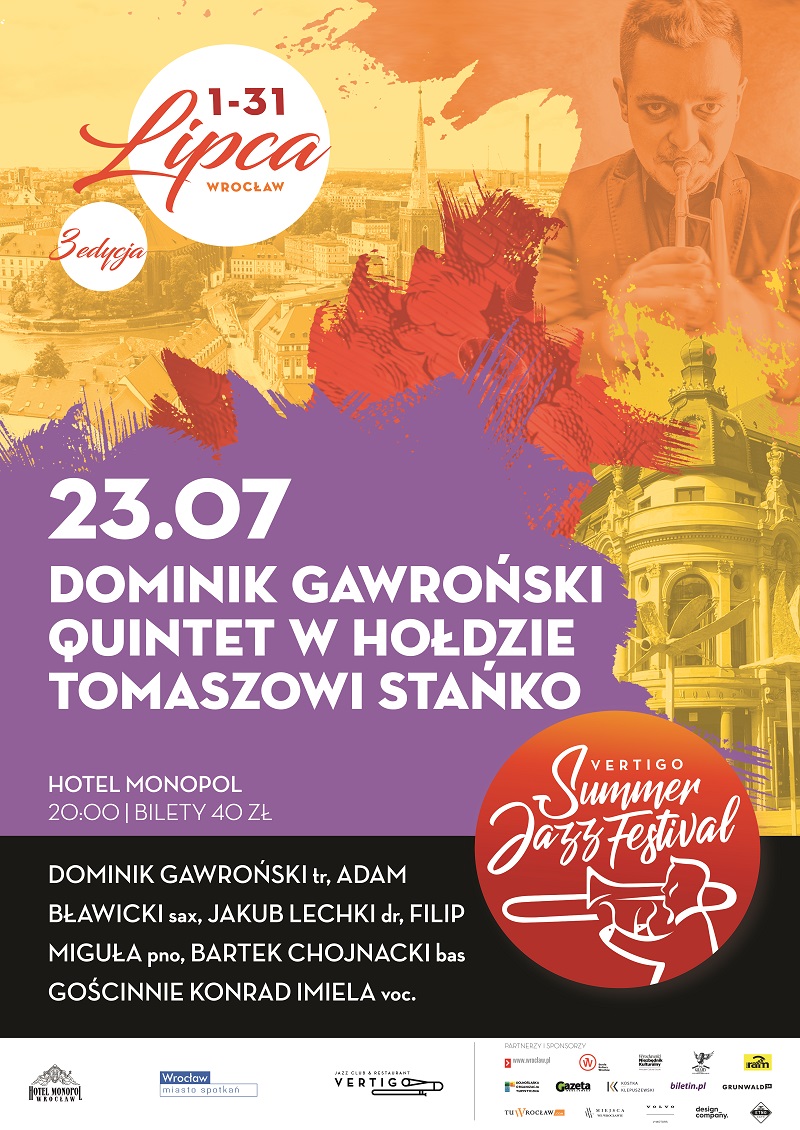 Dominik Gawroński Quintet & Konrad Imiela w hołdzie Tomaszowi Stańko ...