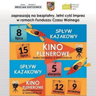 Spływ kajakowy Widawą i letnie kino plenerowe na Sołtysowicach
