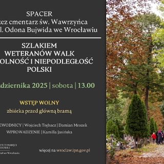 Spacer historyczny przez cmentarz św. Wawrzyńca przy ul. Odona Bujwida