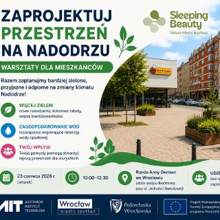 Bezpłatne warsztaty projektu Sleeping Beauty - zaprojektuj przestrzeń na Nadodrzu