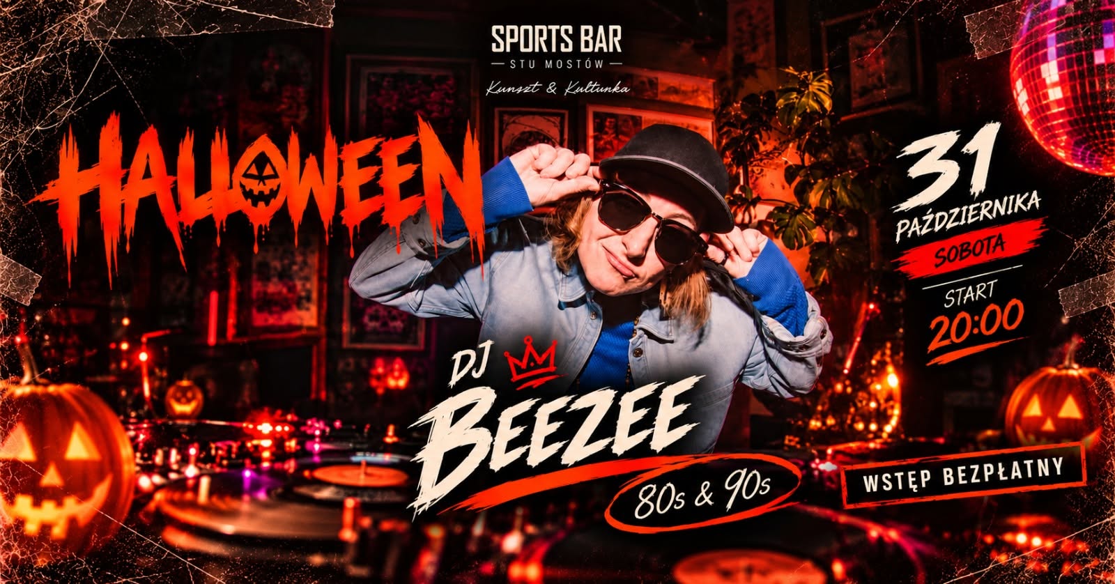 Halloween w Sports Barze z DJ Beezee!